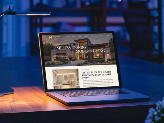 Builders designs and constructs website