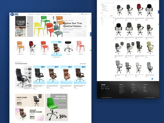 Chairs company ecommerce websites