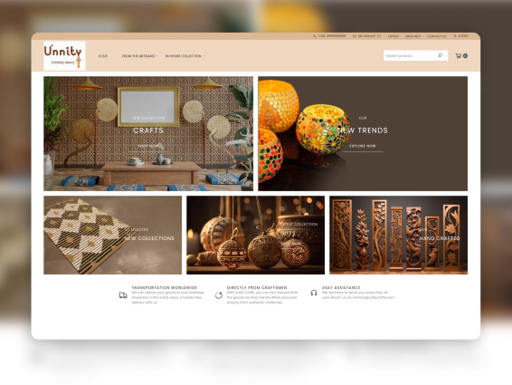 crafts ecommerce website