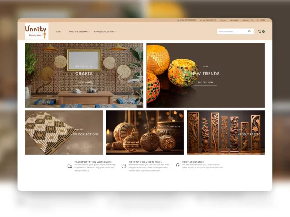 Crafts ecommerce website