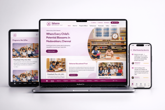 Daycare CMS website design