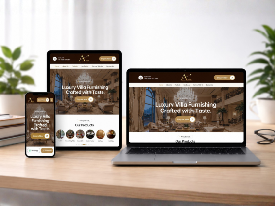Home furnishings website design