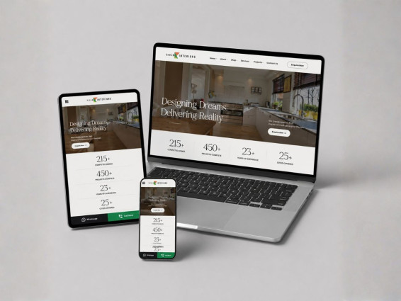 Interior Design Company Website