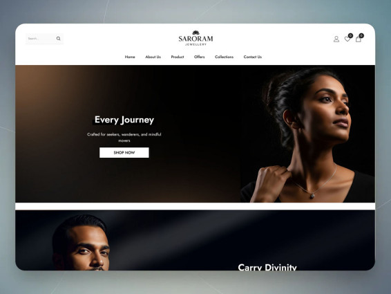 Jewellery ecommerce website