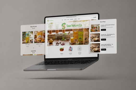 Organic Food Product Ecommerce Website