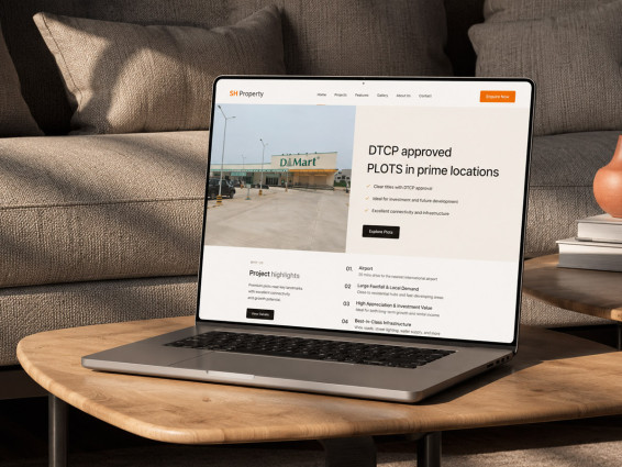 Residential Plot Project Website