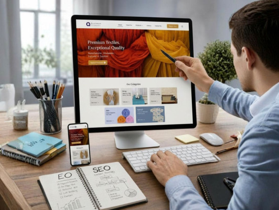 Textile Export Company Website