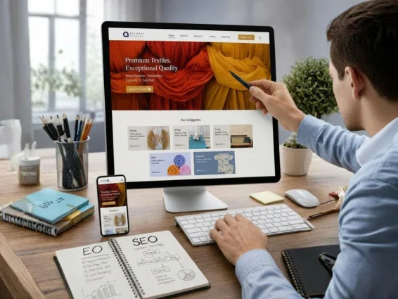 Textile Export Company Website
