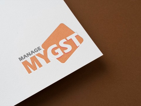 Goods and services tax logo design