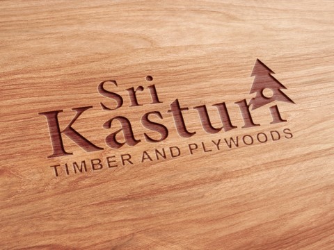 Wood company logo design